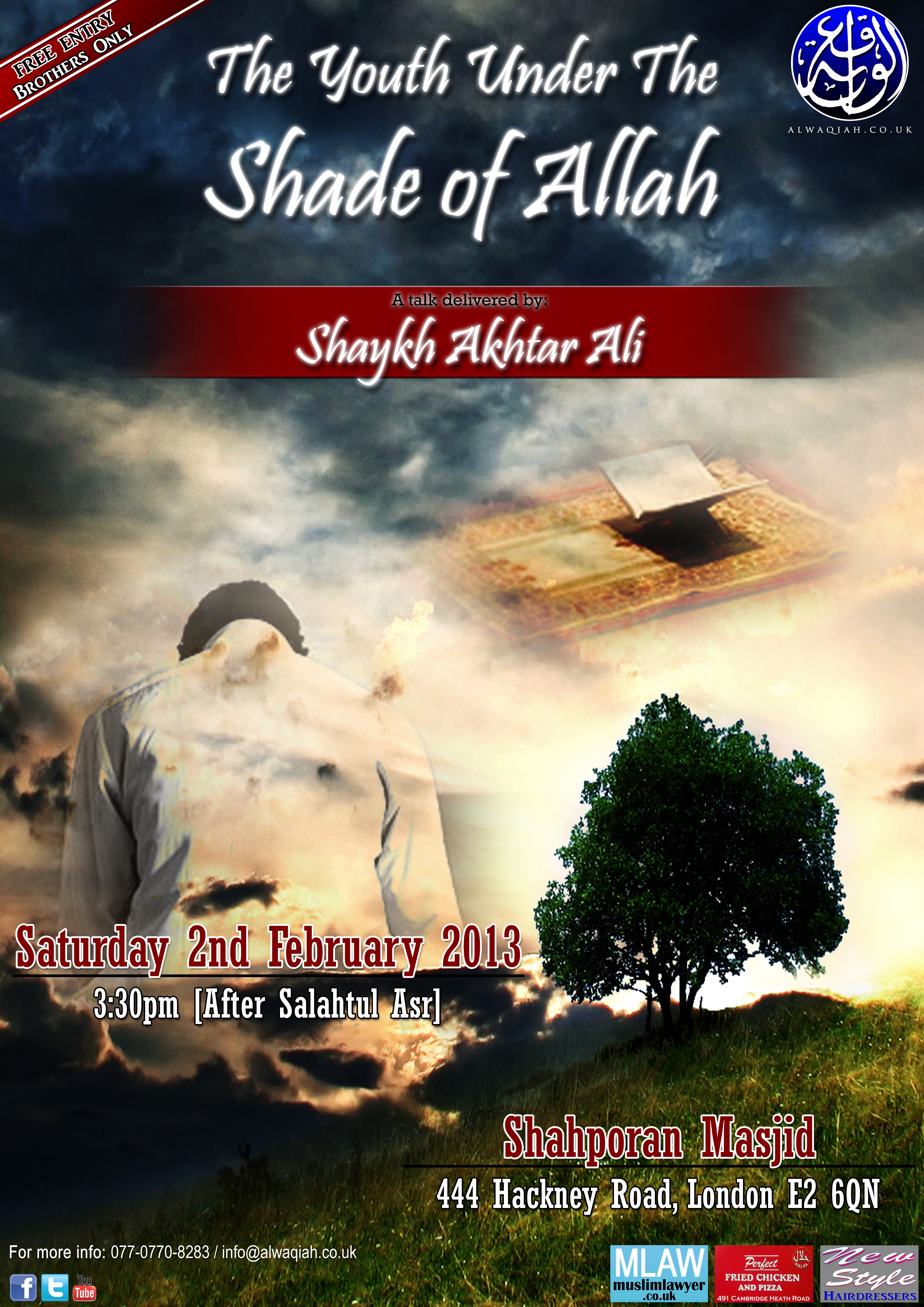 THE YOUTH UNDER THE SHADE OF ALLAH | Shaykh Akhtar Ali