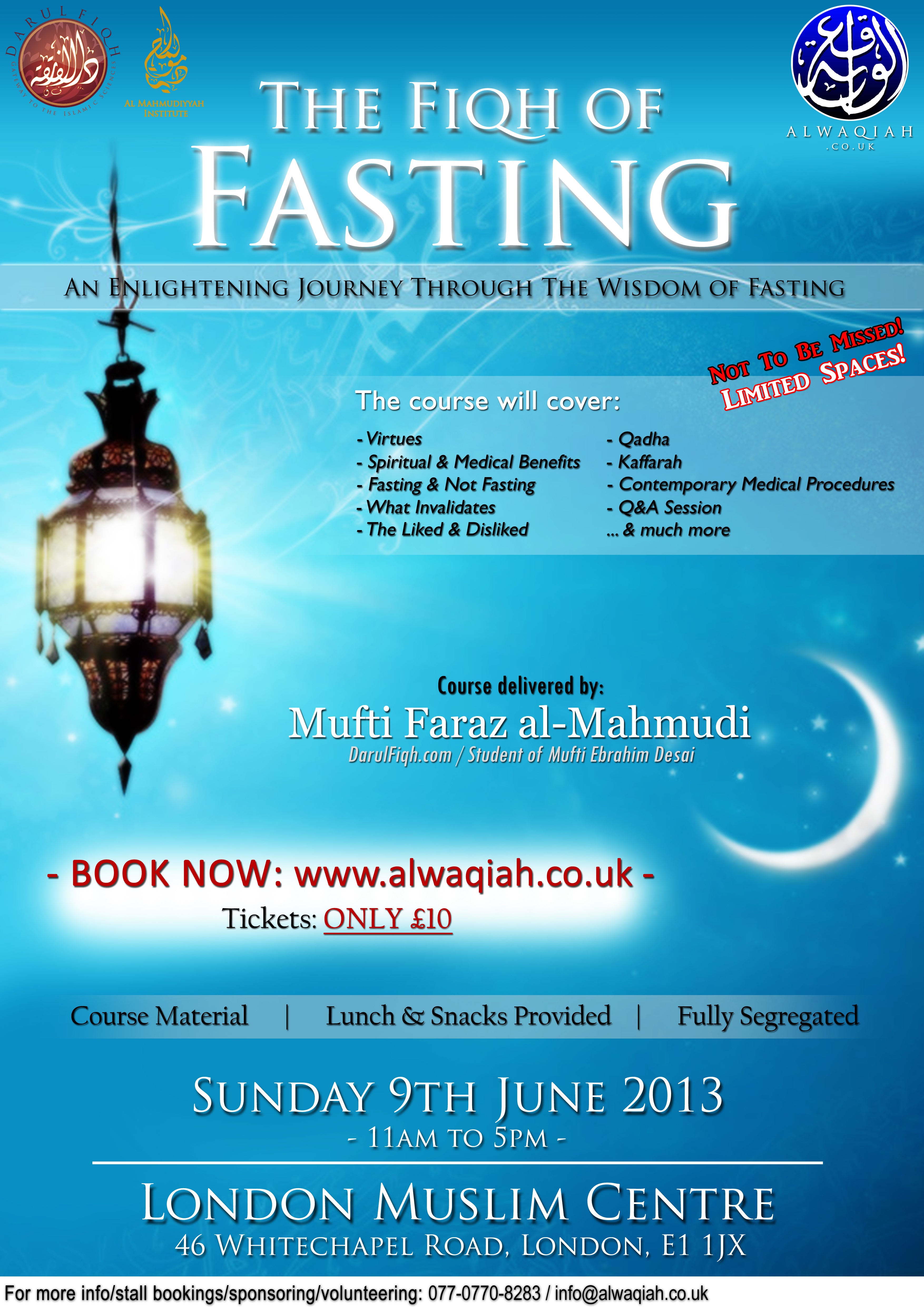 THE FIQH OF FASTING | Mufti Faraz Al Mahmudi