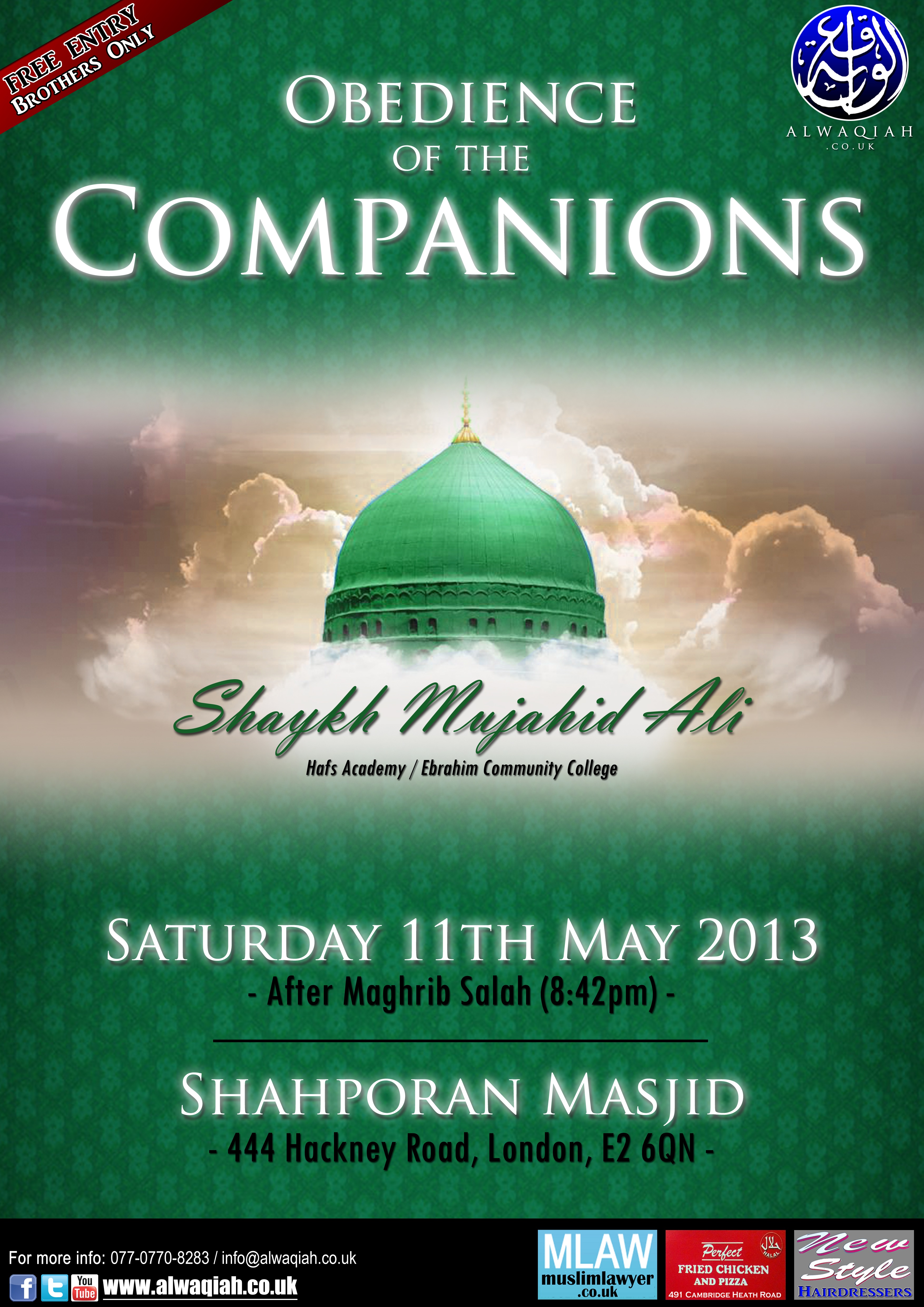 OBEDIENCE OF THE COMPANIONS | Shaykh Mujahid Ali