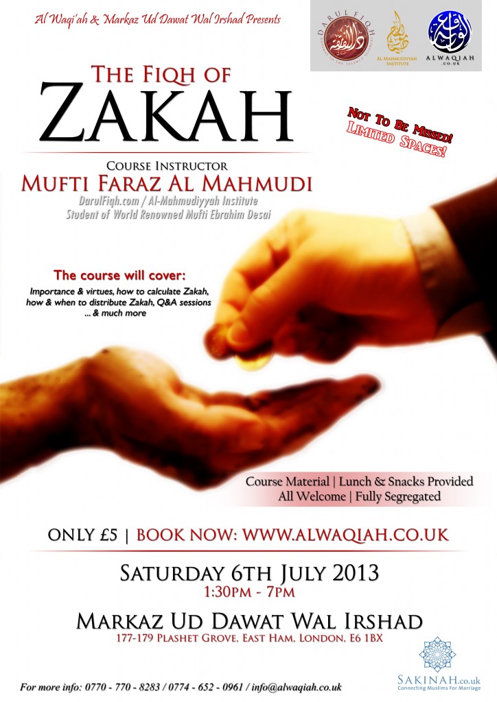 THE FIQH OF ZAKAH | Mufti Faraz Al Mahmudi